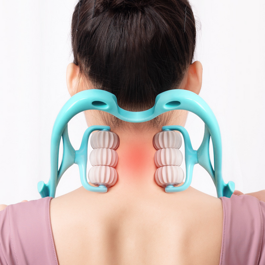 Manual 6-Wheel Massager – Relaxing Roller Tool for Pain & Tension Relief