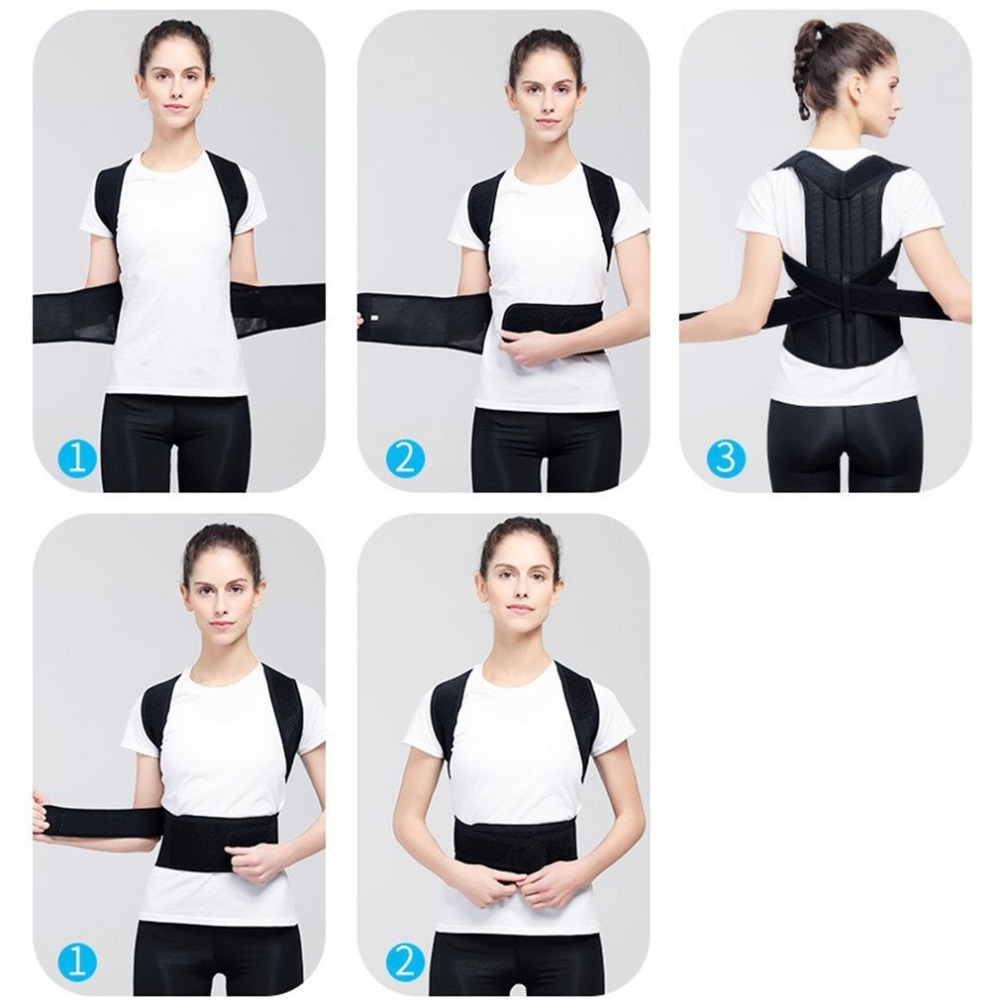 Support Brace for Better Back and Shoulder Alignment