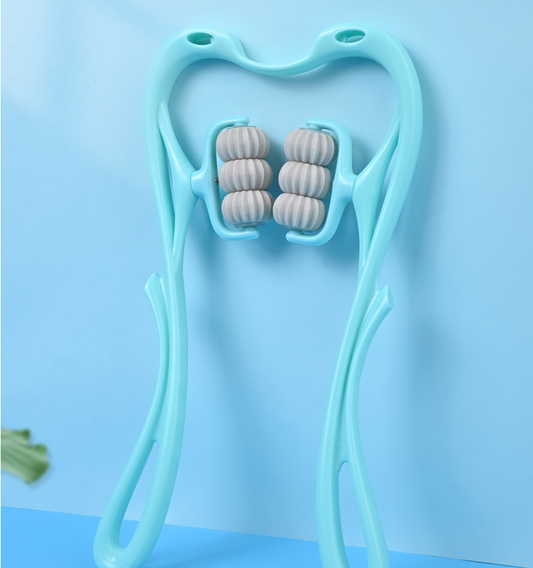 Manual 6-Wheel Massager – Relaxing Roller Tool for Pain & Tension Relief