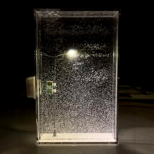 Magic Snowy Night Light – Cozy DIY Christmas Decoration with Flowing Snow