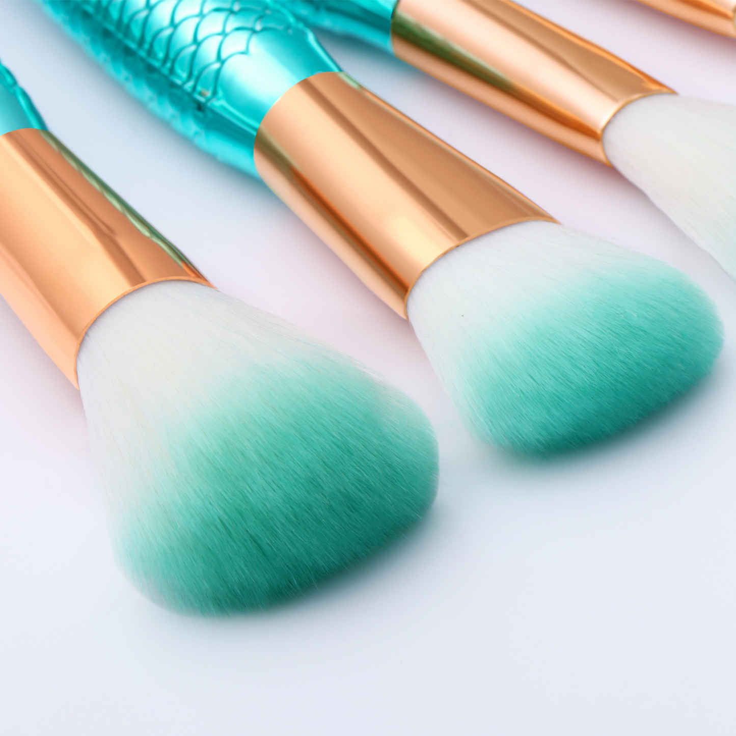 Mermaid Magic – 11pcs Makeup Brush Set for Face, Eyes & Brows