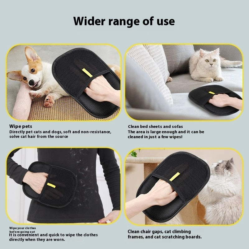 Pet Hair Remover Glove for Grooming